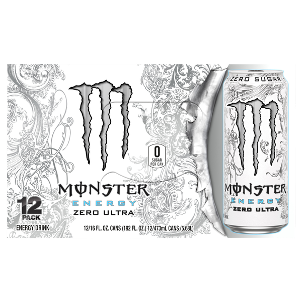 Monster Zero Ultra Energy Drink - 12 pk