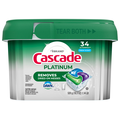 Cascade Platinum Dawn Fresh Scent Dishwasher Detergent ActionPacs - 34 ct