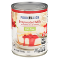 Food Lion Fat Free Evaporated Milk