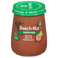 Beech Nut Naturals Stage 2 Baby Food Guava Pear & Strawberry