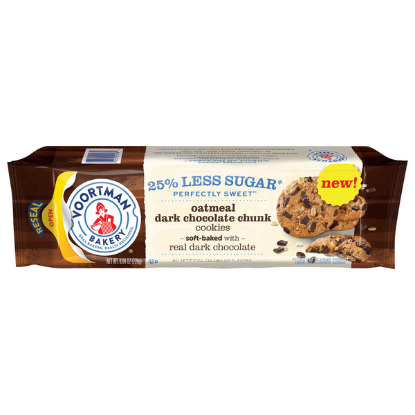 Save on Voortman Bakery Perfectly Sweet Oatmeal Dark Chocolate Chunk