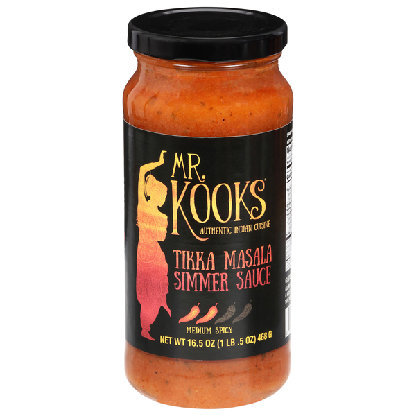 Mr. Kooks Medium Spicy Tikka Masala Simmer Sauce