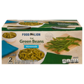 Food Lion Cut Green Beans Microwavable Cups - 2 ct