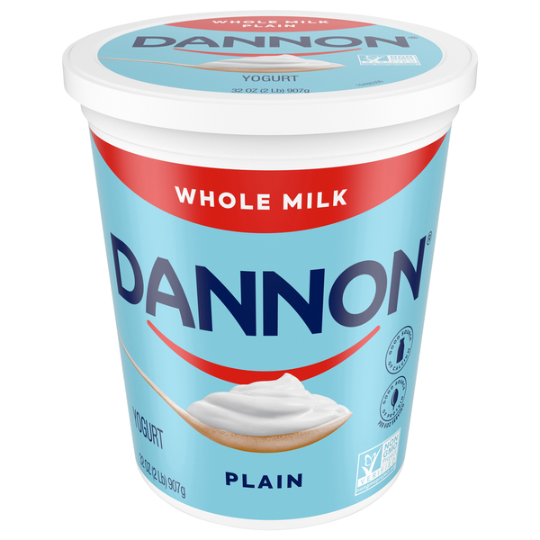 Dannon Whole Milk Plain Yogurt