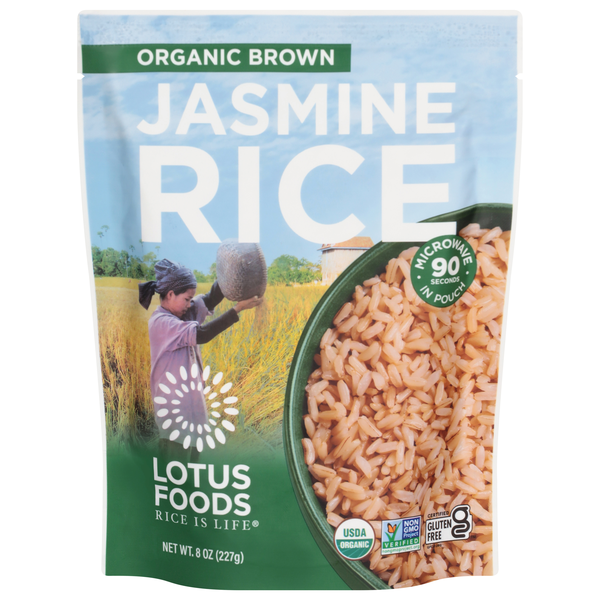 Lotus Foods 90 Second Microwave Organic Brown Jasmine Rice