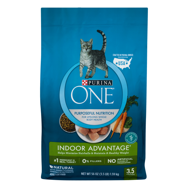 Purina ONE Indoor Advantage Real Turkey Adult Dry Cat Food