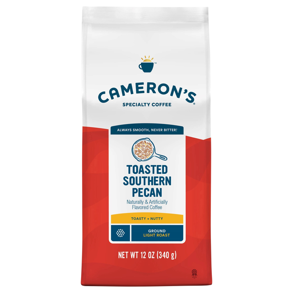 Cameron's Toasted Southern Pecan Flavored Light Roast Ground Coffee