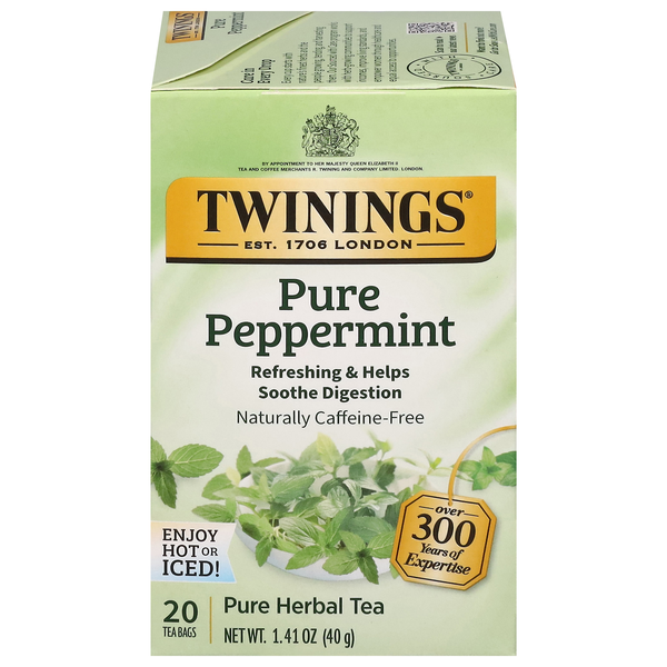 Twinings Caffeine Free Pure Peppermint Herbal Tea Bags