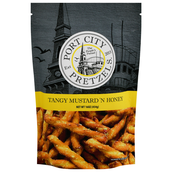 Port City Tangy Mustard 'N Honey Flavored Pretzels