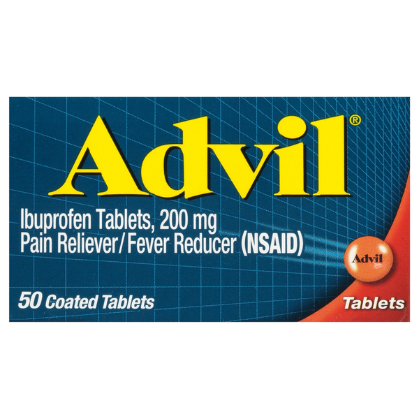 Advil Ibuprofen Pain Relief 200 mg Coated Tablets