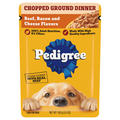 PEDIGREE Chopped Ground Dinner Beef Bacon & Cheese Adult Wet Dog Food