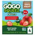 GoGo squeeZ Apple Strawberry Applesauce Pouches - 4 ct