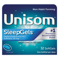 Unisom SleepGels Nighttime Sleep-Aid 50mg Diphenhydramine HCL Softgels