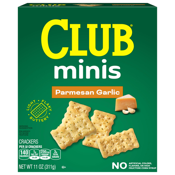 Club Minis Parmesan Garlic Crackers
