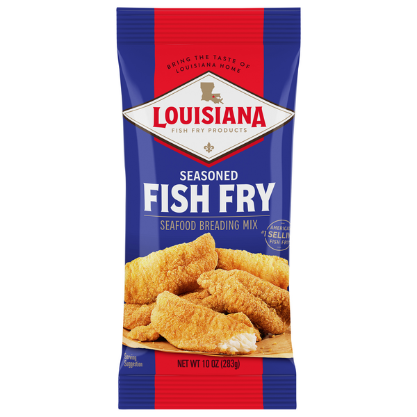 Louisiana Fish Fry Seasoned Seafood Breading Mix