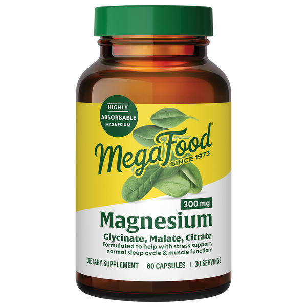MegaFood Magnesium 300mg Capsules
