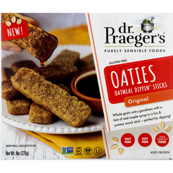 Save on Dr. Praeger's Oaties Oatmeal Dippin' Sticks Original Gluten