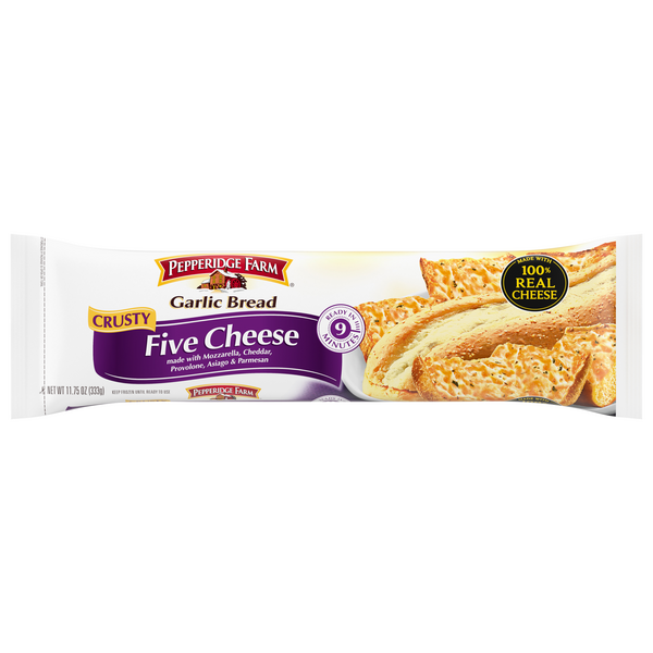 Save on Pepperidge Farm Crusty Garlic Bread Five Cheese Frozen Order