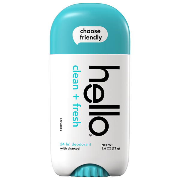 hello Aluminum Free Clean + Fresh with Charcoal Deodorant Stick
