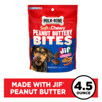 Milk-Bone Soft & Chewy Peanut Buttery Bites with Bacon Dog Snacks