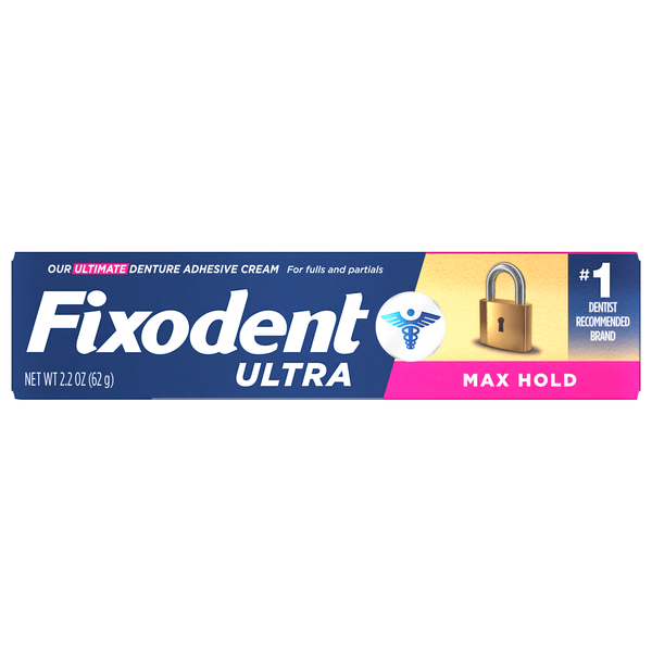 Fixodent Ultra Max Hold Denture Adhesive Cream