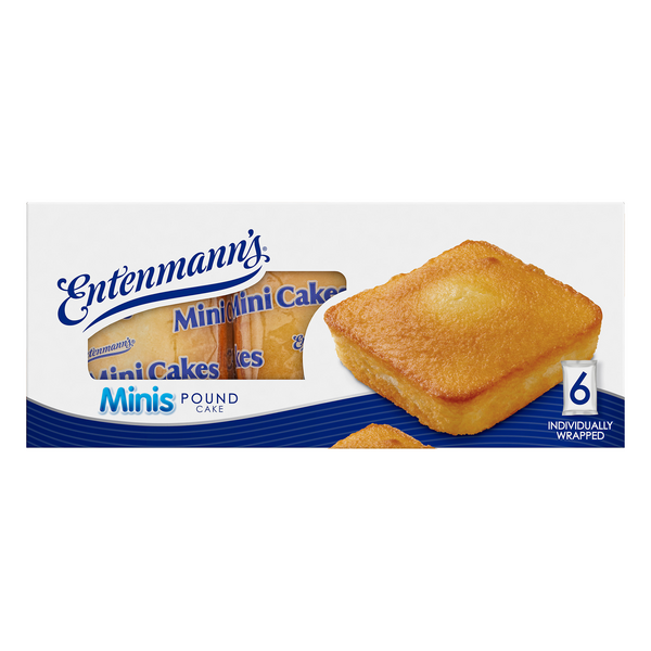 Save on Entenmann's Mini Cakes Pound Cake 6 ct Order