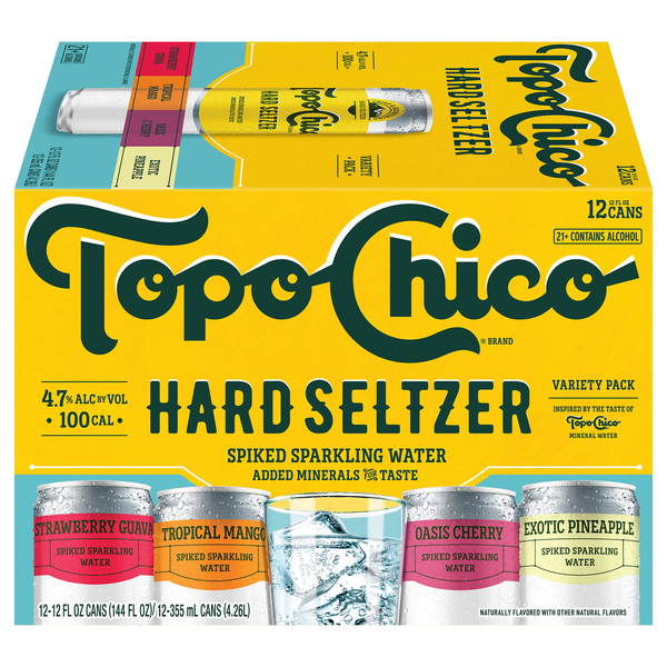 Topo Chico Variety Pack Hard Seltzer - 12 pk