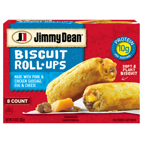 Jimmy Dean Sausage Egg & Cheese Biscuit Roll Ups - 8 ct