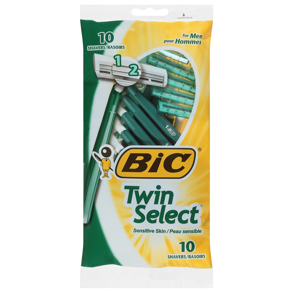 BIC Twin Select Razors Sensitive Skin Twin Blade Disposable