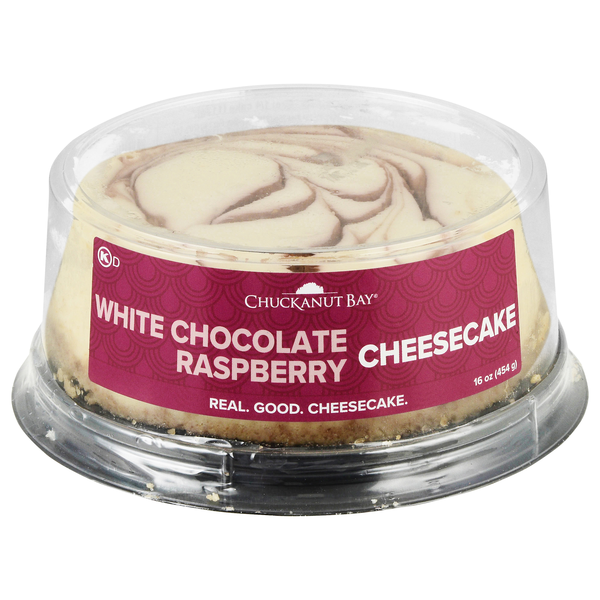 Chuckanut Bay White Chocolate Raspberry Cheesecake
