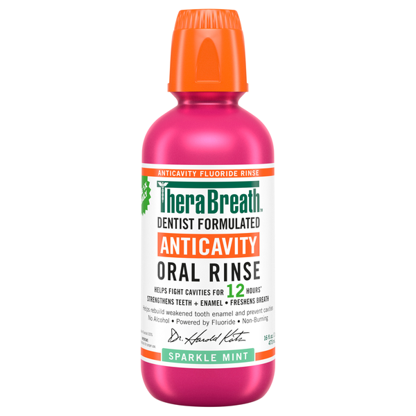TheraBreath Anticavity Sparkle Mint Oral Rinse