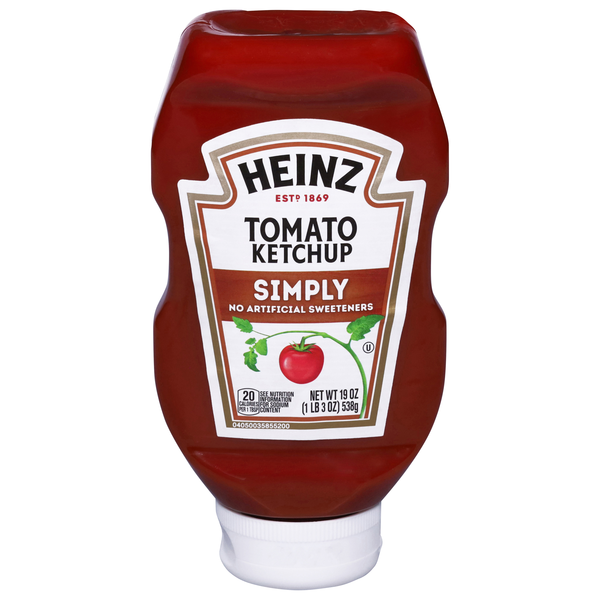Heinz Simply Tomato No Artificial Sweeteners Ketchup