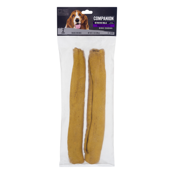 Save on Companion Retriever Rolls Chicken Basted Dog Chews 2 ct Order