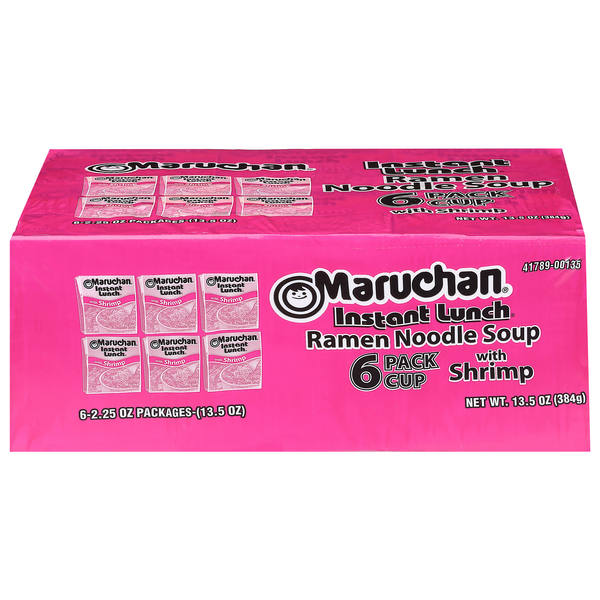 Maruchan Instant Lunch Shrimp Flavor Ramen Noodle Soup Cup - 6 ct