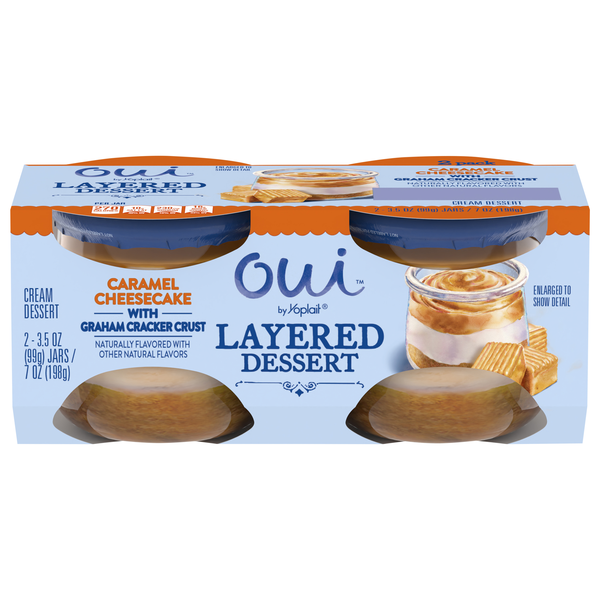 Oui Caramel Cheesecake Layered Dessert - 2 ct