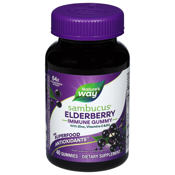Nature's Way Sambucus Elderberry Immune Gummies G