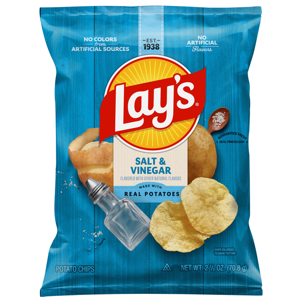 Lay's Salt & Vinegar Flavored Potato Chips
