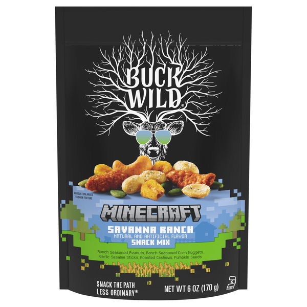 Buck Wild Minecraft Savanna Ranch Snack Mix