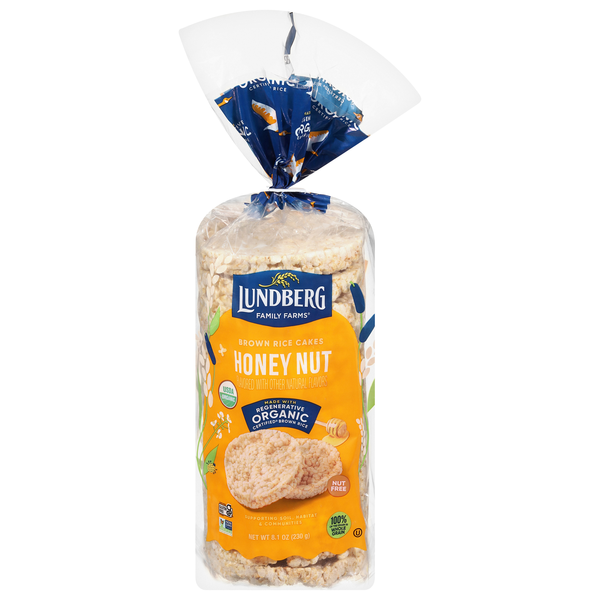 Lundberg Family Farms Organic Honey Nut Brown Rice Cakes