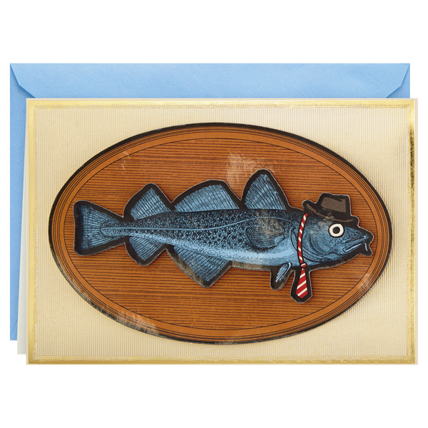 Hallmark Shoebox Funny Father's Day Card (Fish in Hat and Tie)