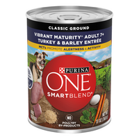 Purina ONE SmartBlend Vibrant Maturity 7+ Turkey/Barley Adult Wet Dog Food