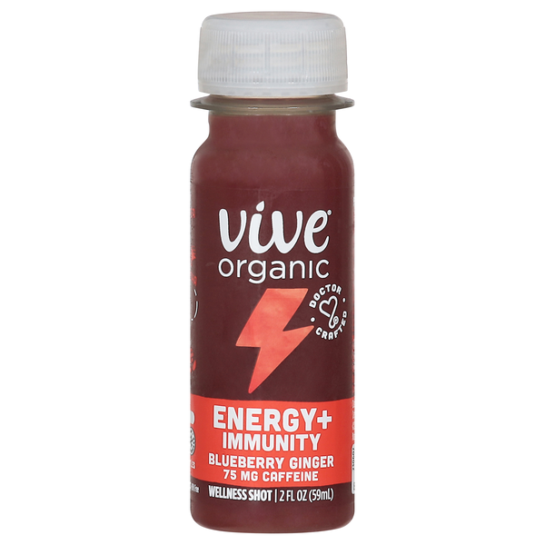 Vive Organic Blueberry Ginger Energy + Immunity Wellness Shot