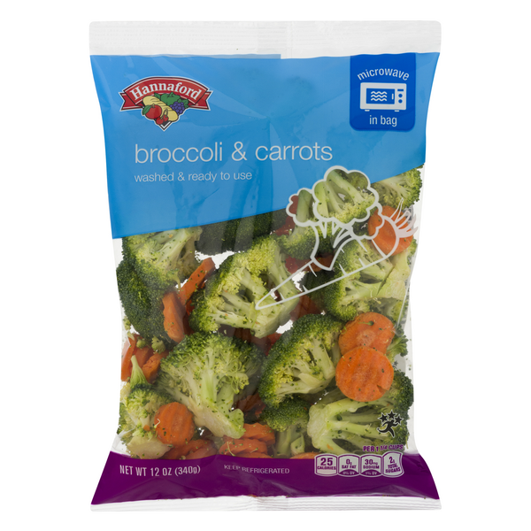 Hannaford Broccoli & Carrots Microwave in Bag