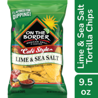 On The Border Cafe Style Lime & Sea Salt Tortilla Chips
