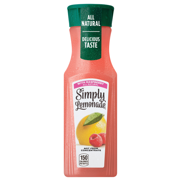 Simply All Natural Lemonade with Raspberry