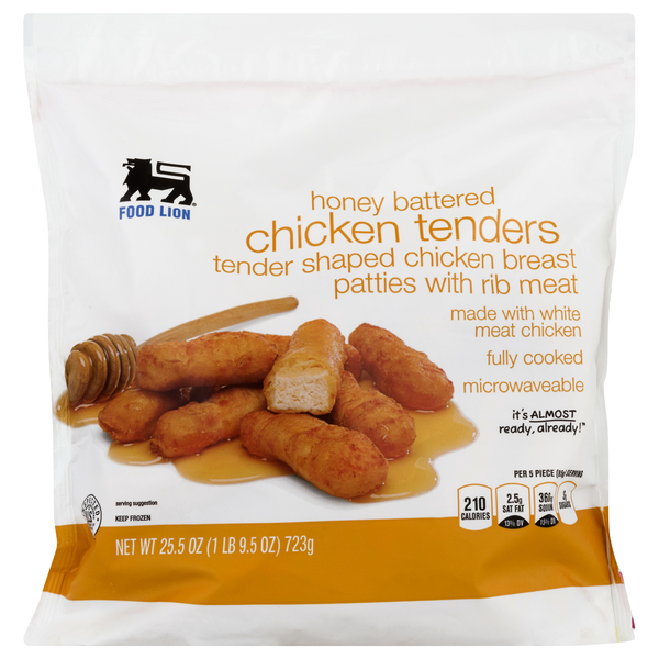 Food Lion Fully Cooked Honey Battered Chicken Breast Tenders Frozen