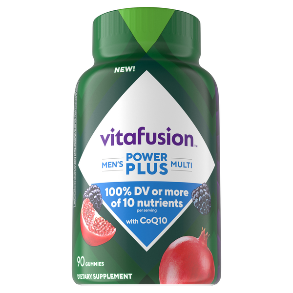 vitafusion Power Plus Men's Multi Blue Raspberry & Pomegranate Gummies