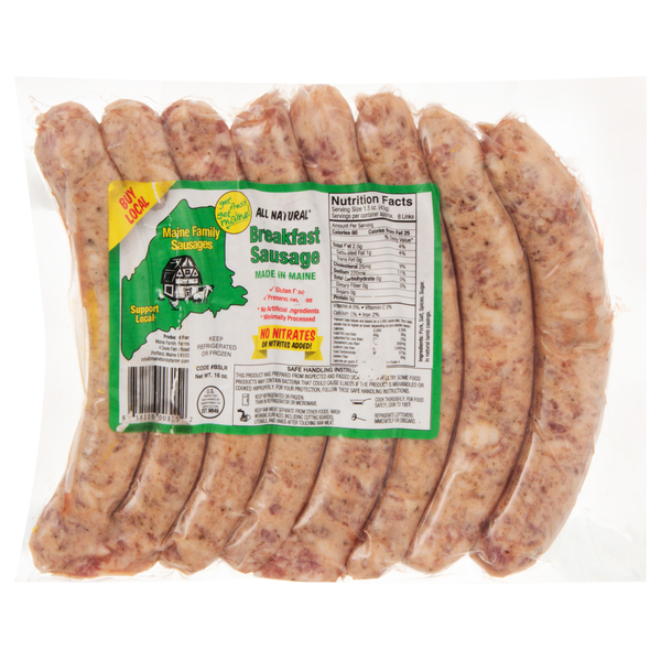 Maine Family Farms Breakfast Sausage - 8 ct