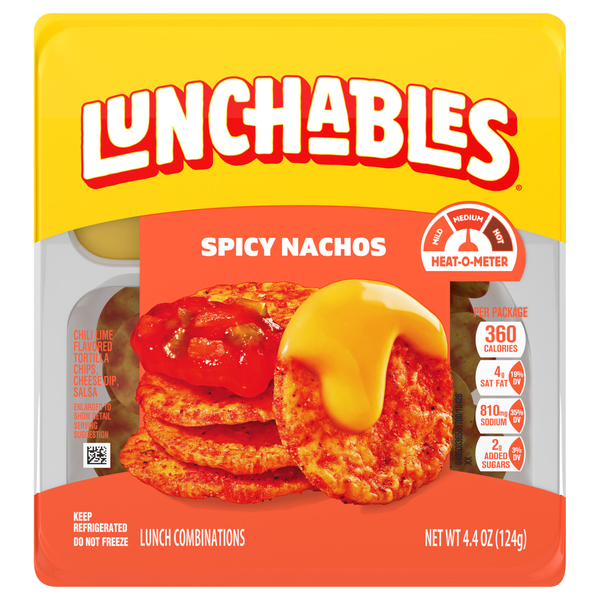 Lunchables Spicy Nachos with Chili Lime Flavored Tortilla Chips