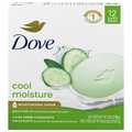 Dove Go Fresh Cool Moisture Cucumber & Green Tea Beauty Soap Bar - 12 ct